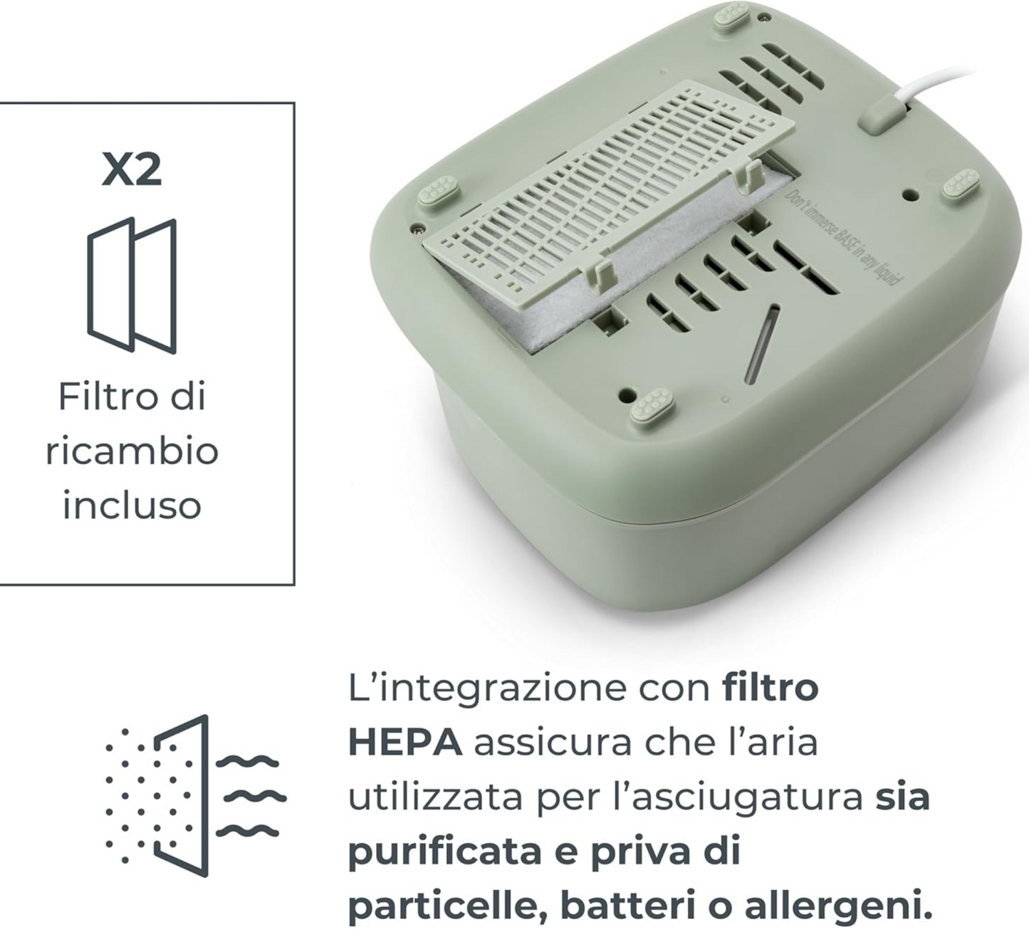 Sterilizues Nuvita 2 në 1 me tharje SteriDry