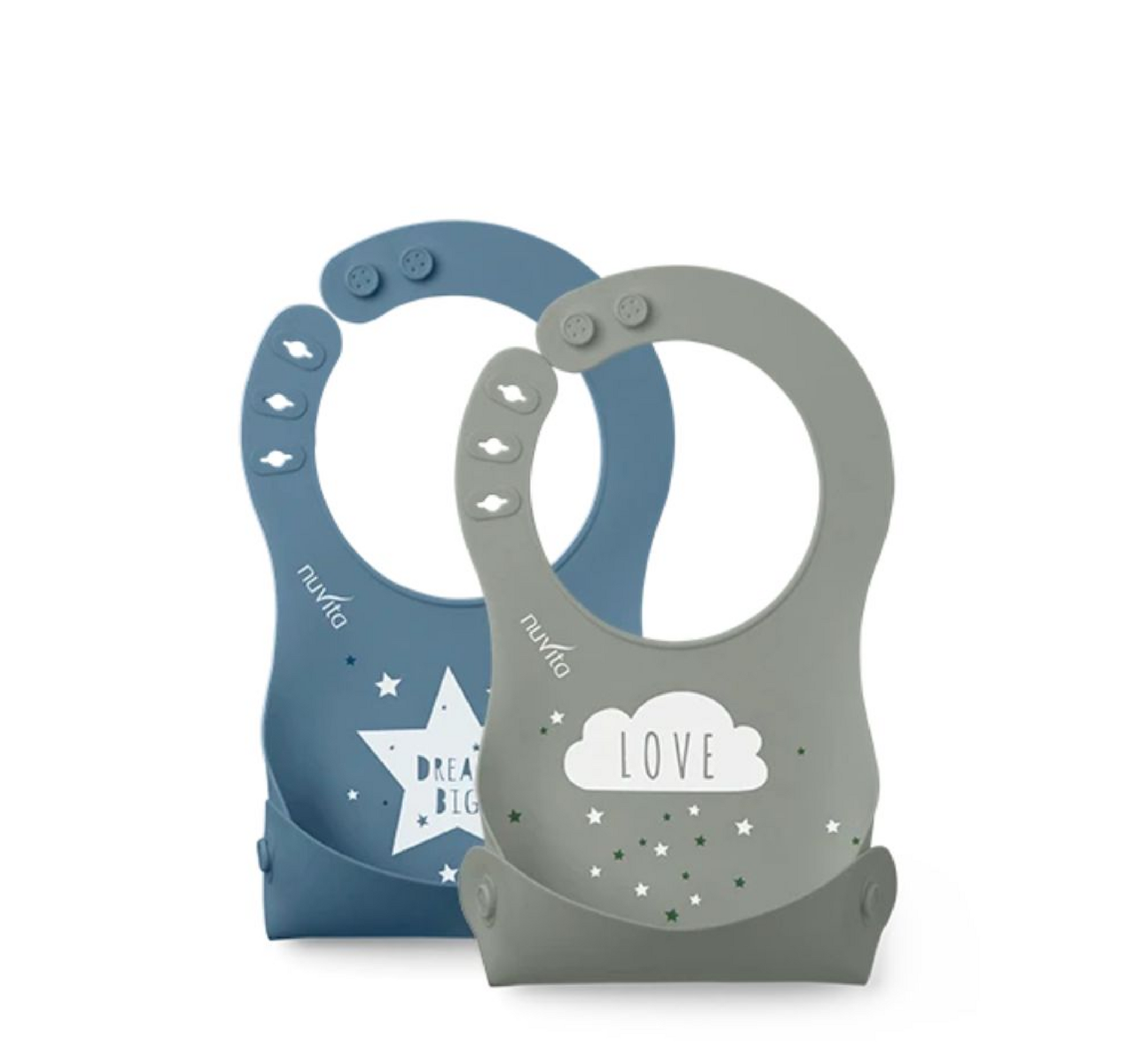 Nuvita Biskota me Xhep Silikoni të Kuq 6M+ *2 copë