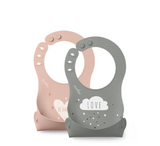 Nuvita Bib with Silicone Pocket Squashy 6M+ *2pcs