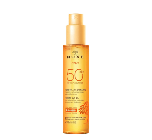 Nuxe SUN- Tanning Sun Oil High Protection / SPF 50 (*150 ml) - Halsa