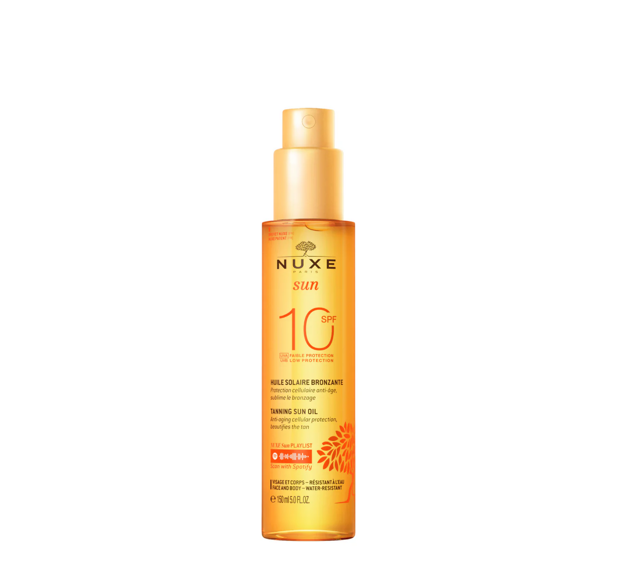 Nuxe Sun - Vaj për nxirje nga dielli SPF 10 (*150ml)