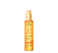 Nuxe Sun SPF 30 Tanning Oil for face and body, water-resistant with anti-aging protection