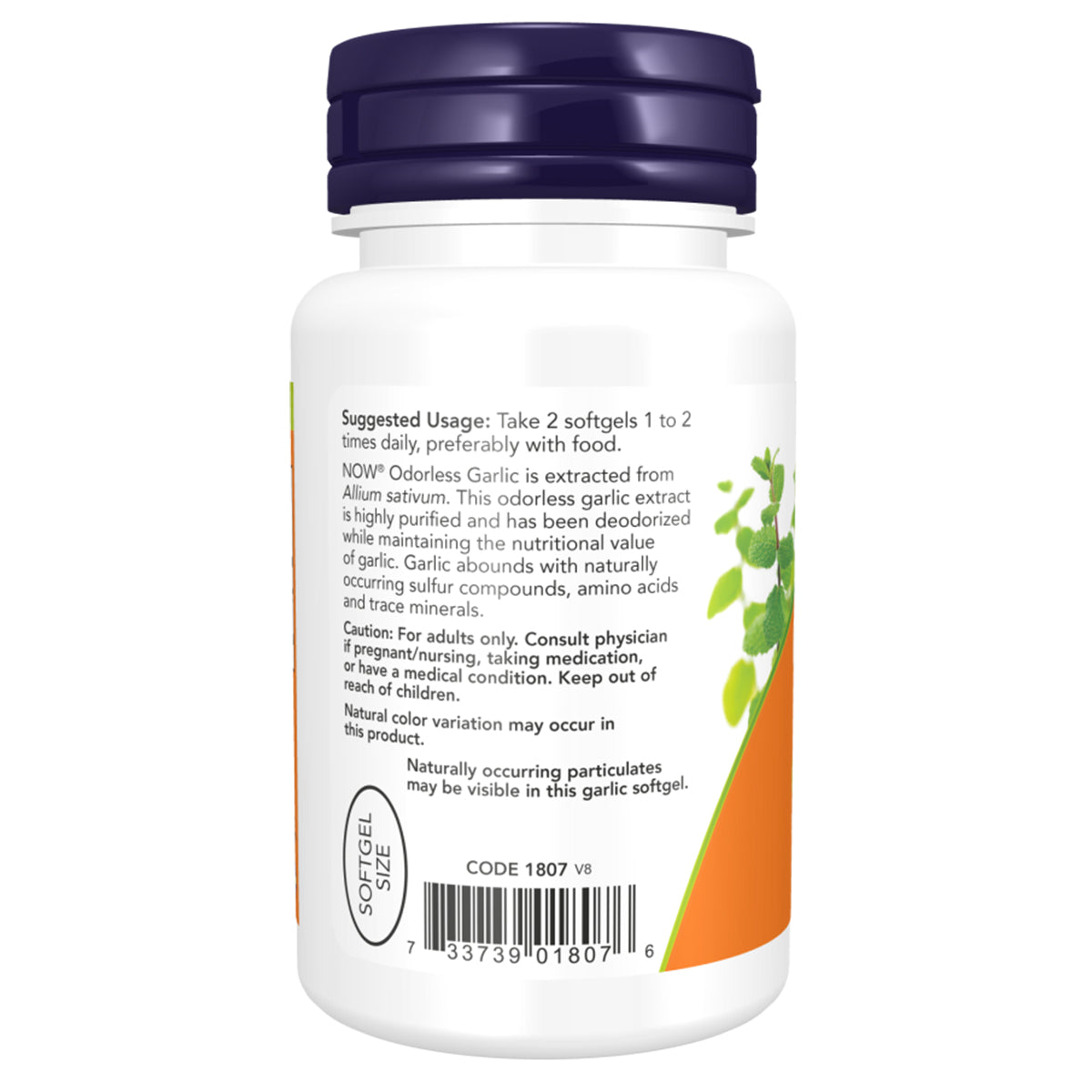 ODORLESS GARLIC x 100 sgels