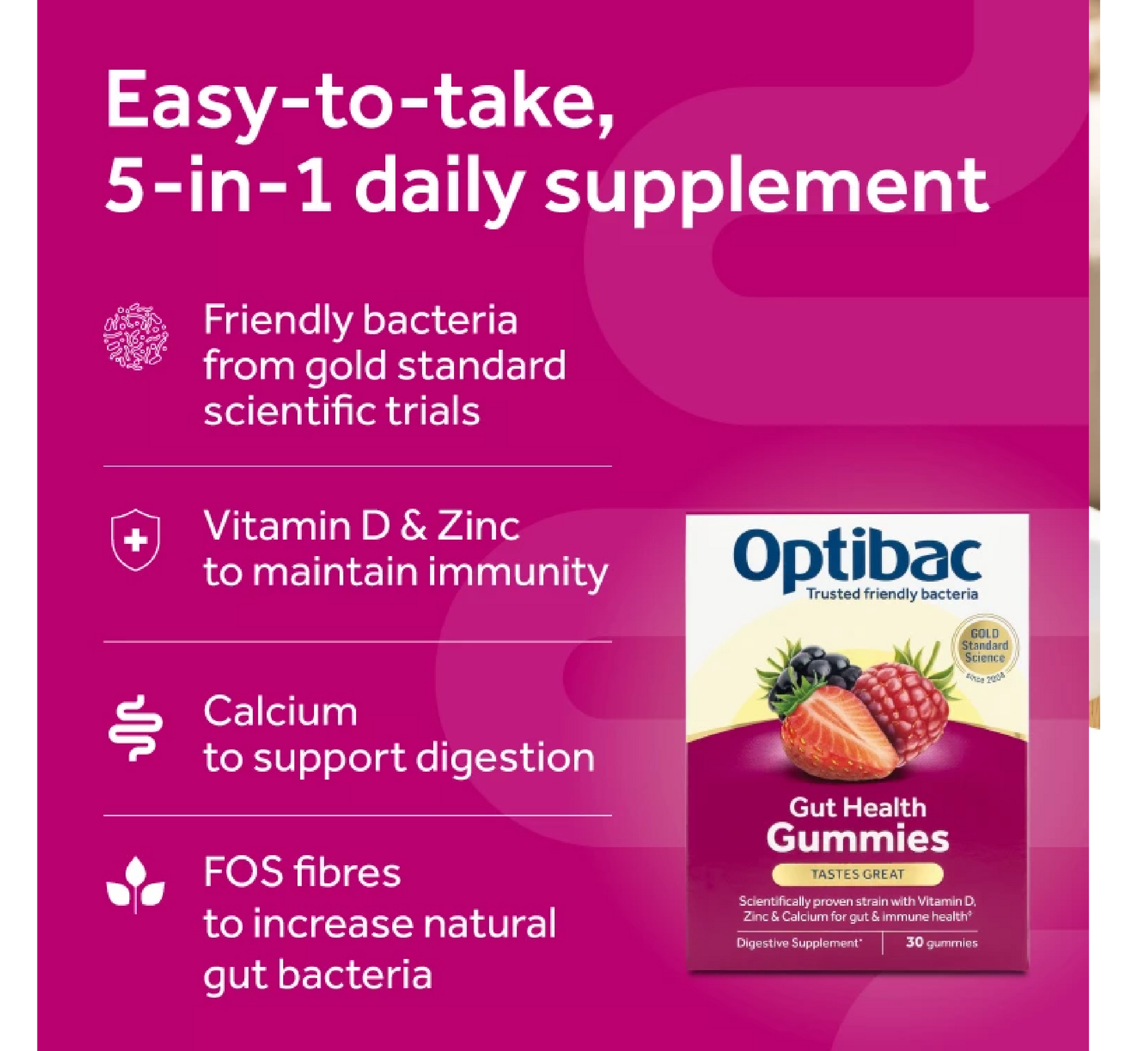Optibac Gut Health Gummies *30pcs