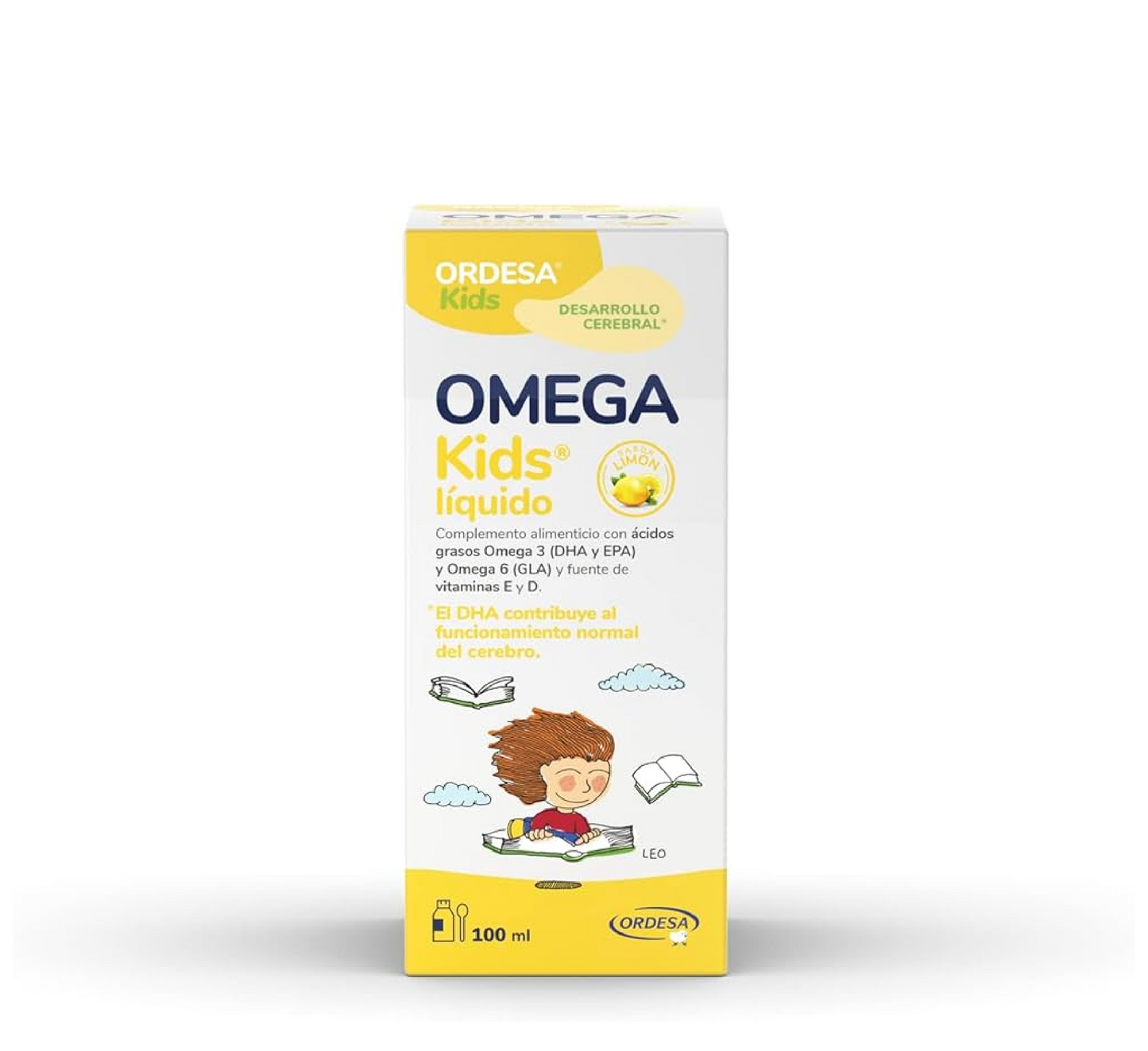 Ordesa Kids Omega Kids Lemon Flavoured Liquid 100 ml
