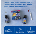 Shurup organik për kollën e foshnjave dhe mukus, duo për ditën dhe natën