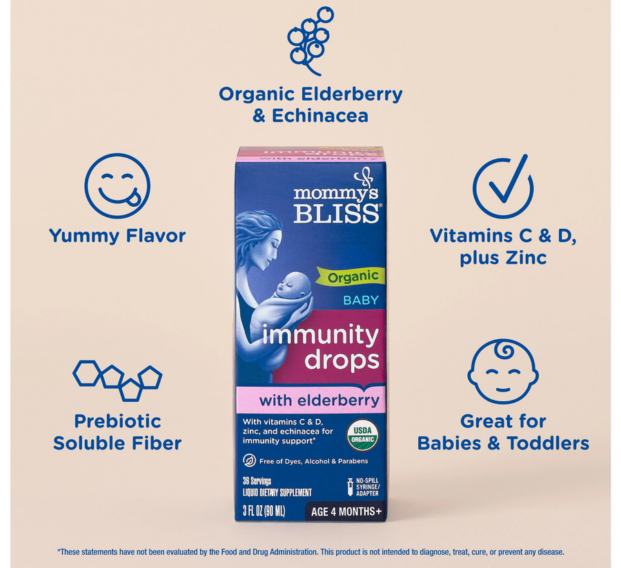 Pika organike për imunitet për foshnje me manaferrë *90ml