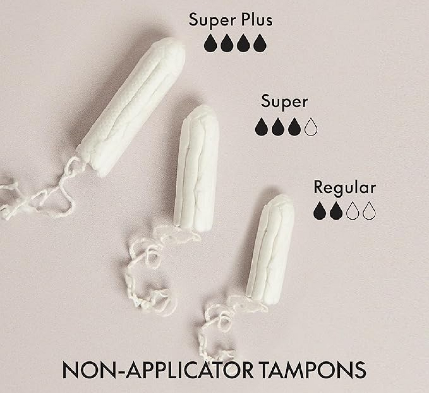 Organic Cotton Non-Applicator Tampons