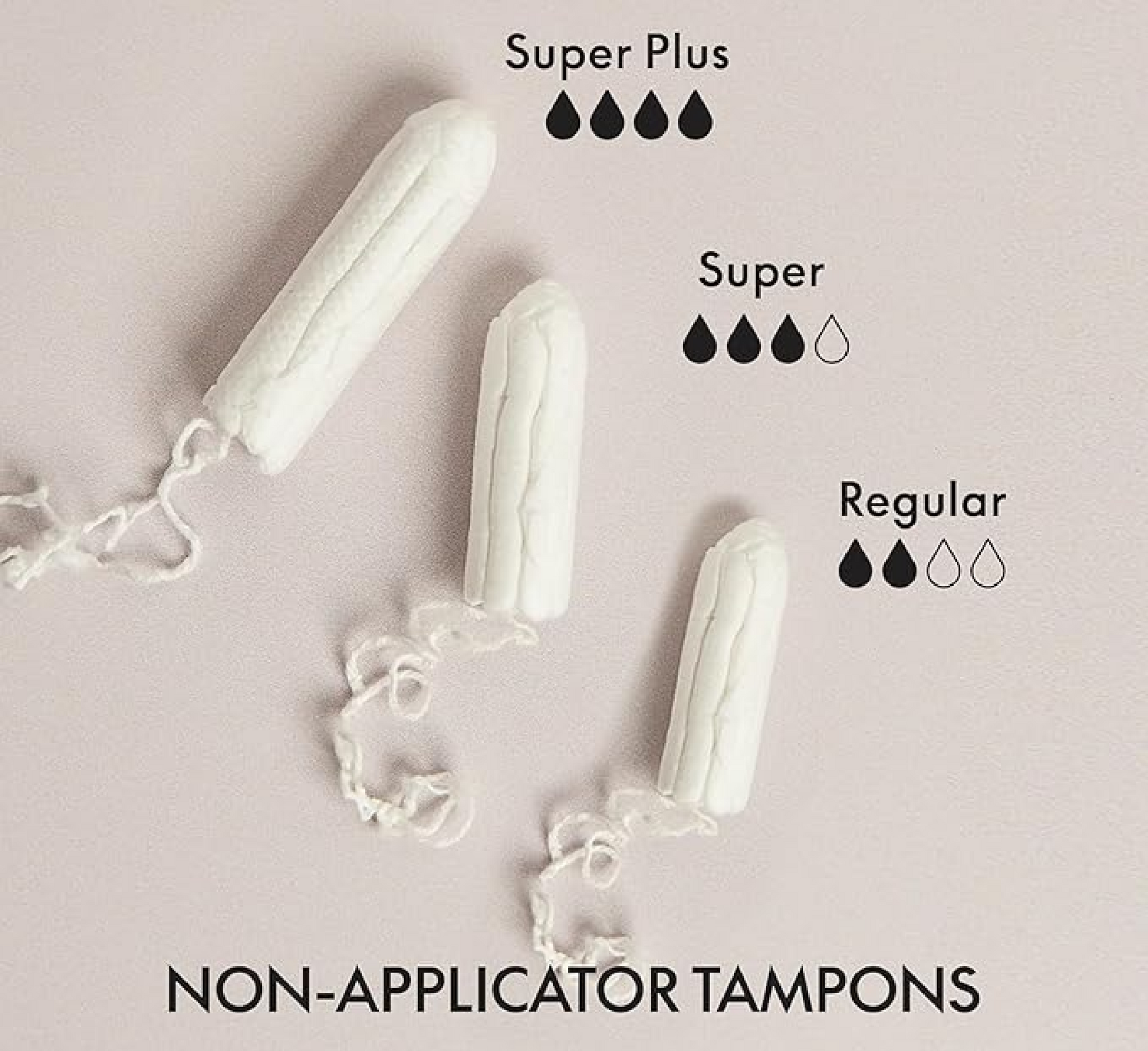 Organic Cotton Non-Applicator Tampons