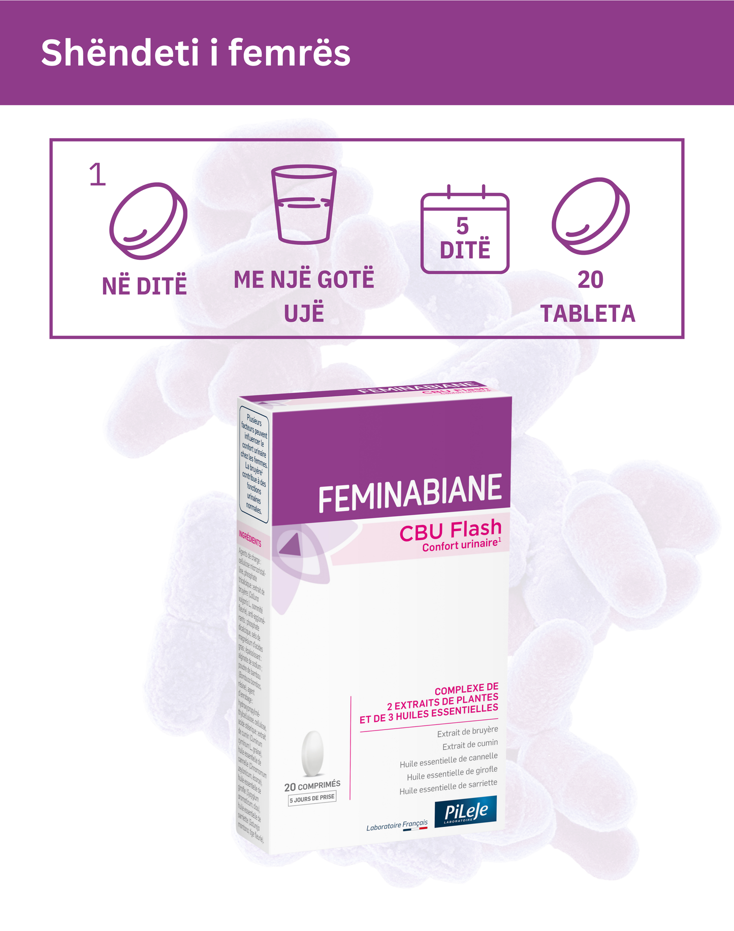 PiLeJe Femibiane CBU Flash *20 Tableta