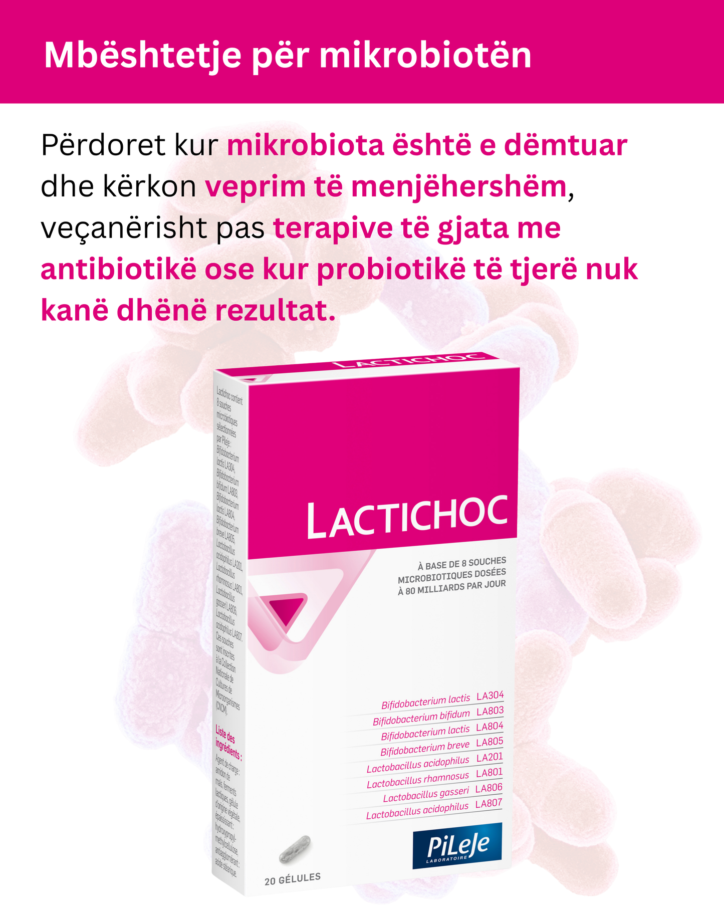 PiLeJe Lactichoc *20 Kapsula