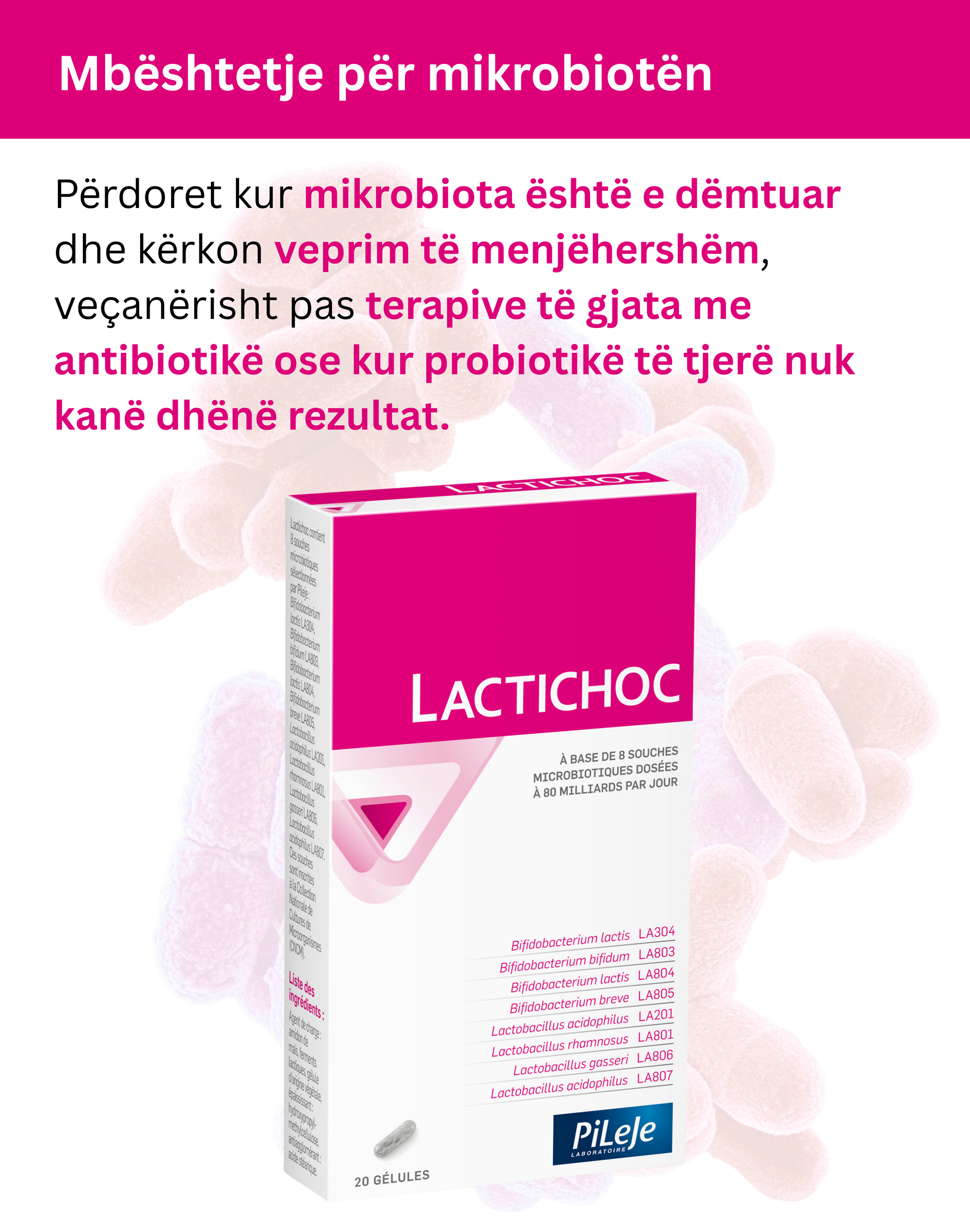 PiLeJe Lactichoc *20 Kapsula