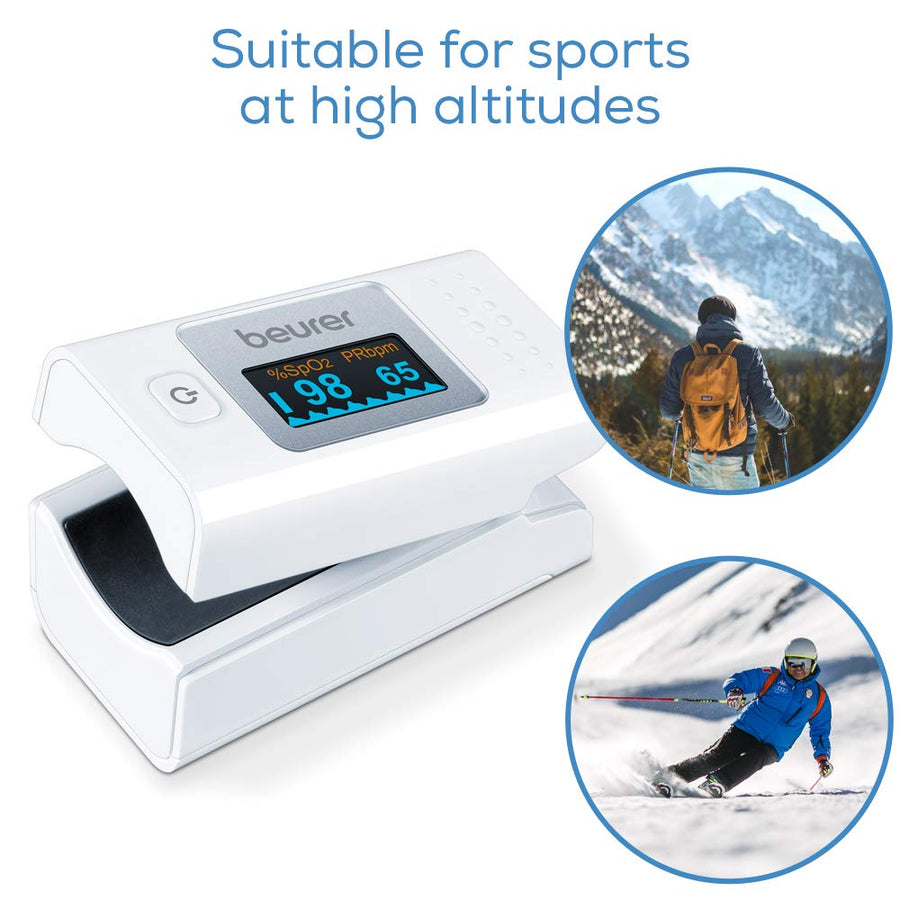Beurer PO 35 Pulse Oximeter: Oxygen Saturation Level & Pulse Rate Monitor