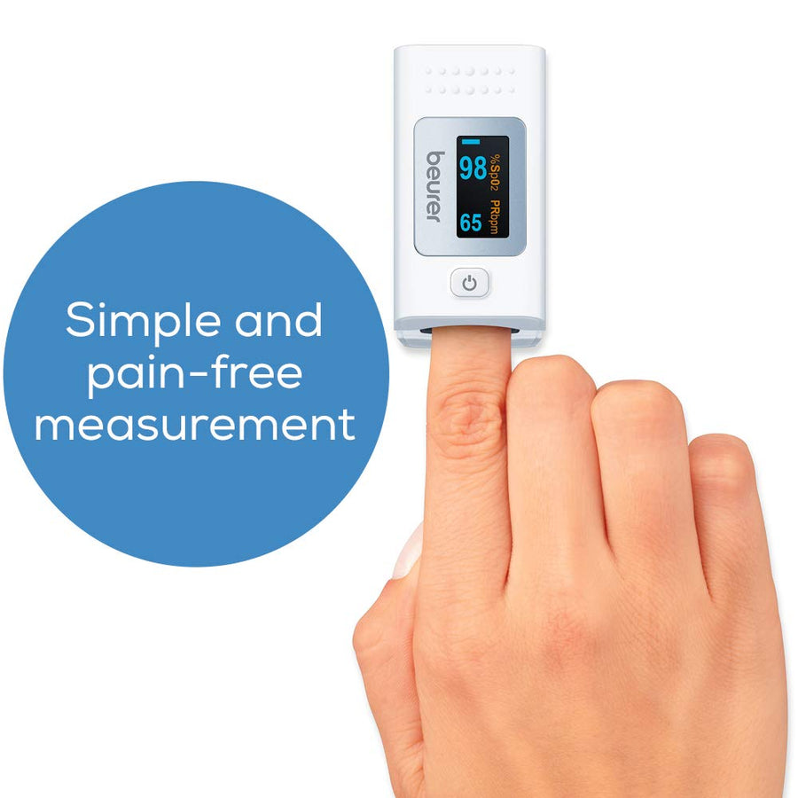 Beurer PO 35 Pulse Oximeter: Oxygen Saturation Level & Pulse Rate Monitor