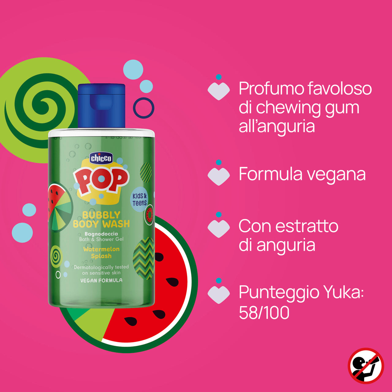 POP Bagnodoccia Watermelon 6Y+ 300ML