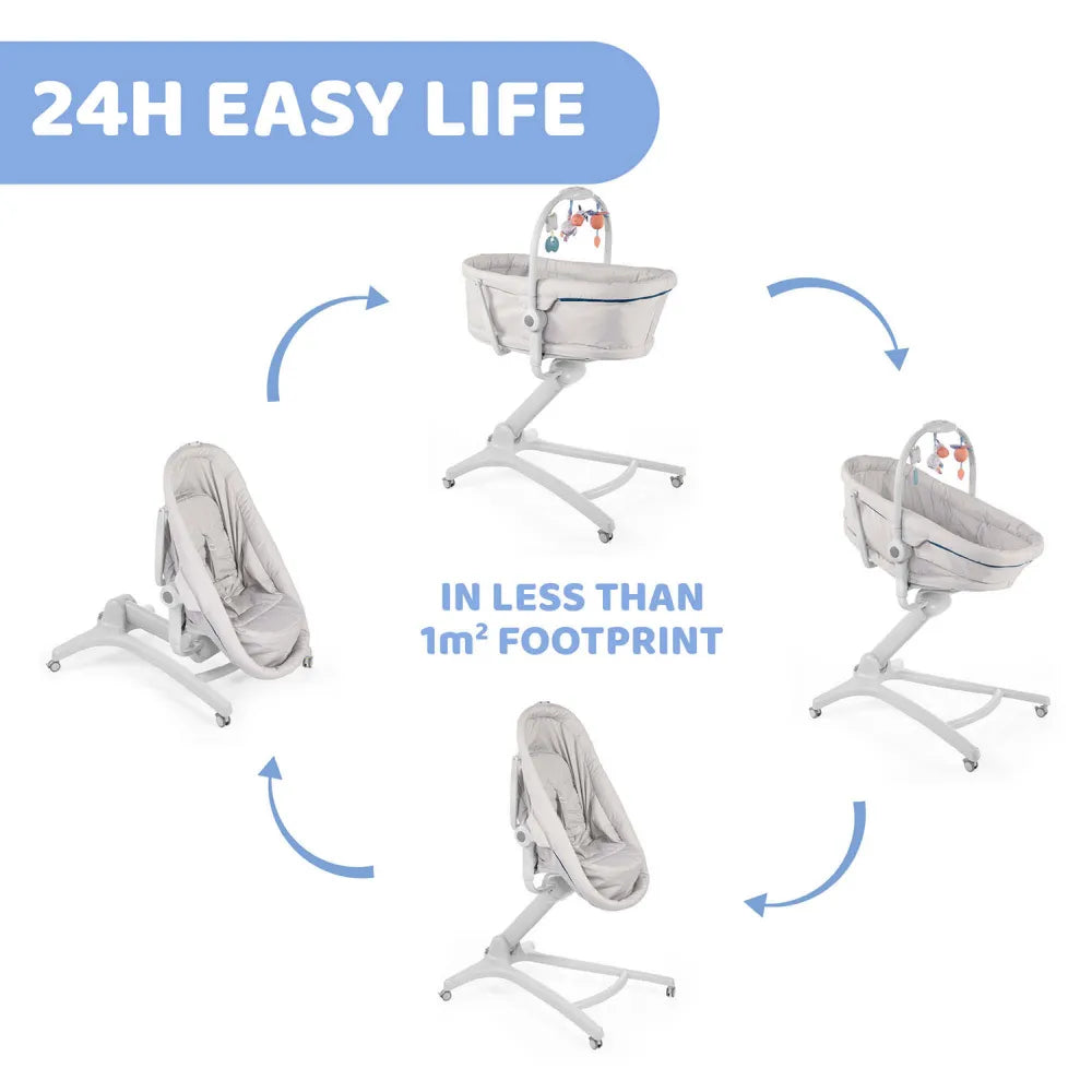 Chicco 4 in 1 Baby Hug Crib – Glacial