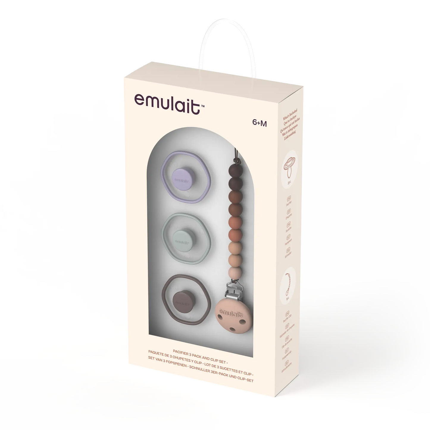 Pacifier 3-Pack and Clip Gift Set