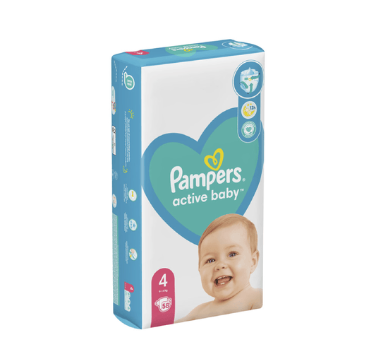 Pampers Active Baby 4 (9-14 kg) - Halsa