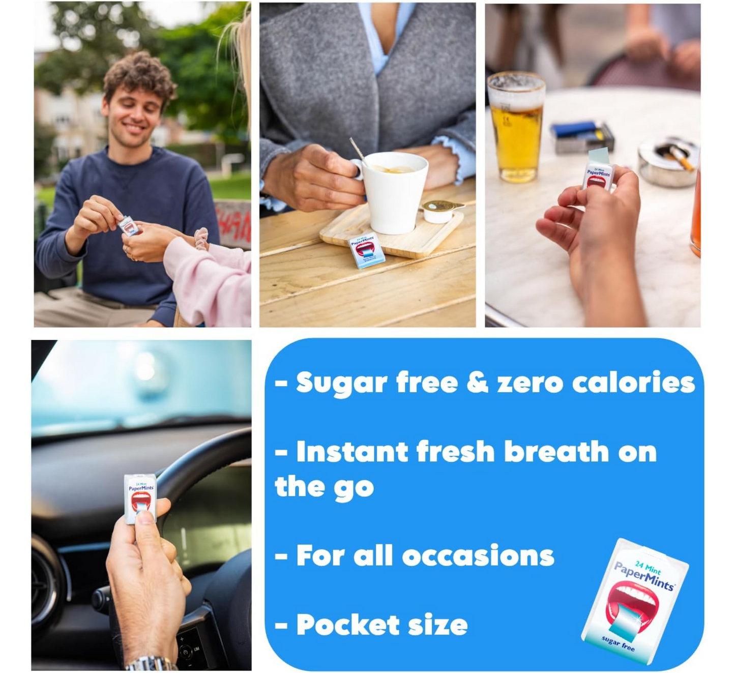 PaperMints Breath Strips Sugar Free (*24pcs)