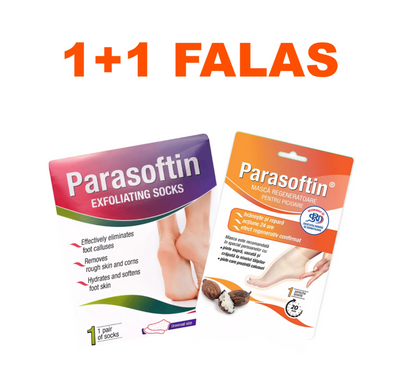 Parasoftin Set (Exfoliating Socks + Shea Butter Regenerating Foot Mask)