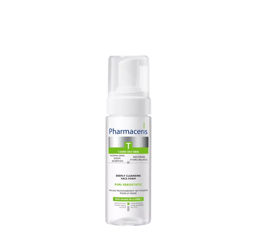 Shkumë për pastrim të thellë të fytyrës Pharmaceris T Puri-Sebostatic *150ml