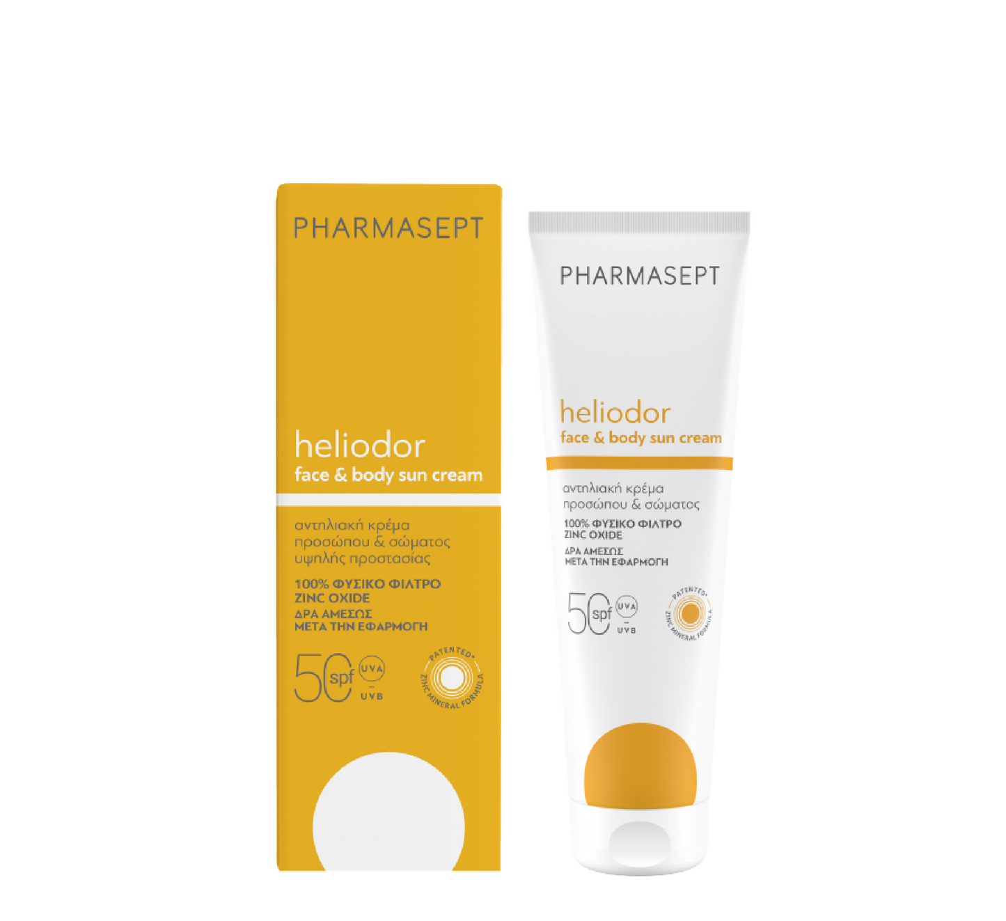 Krem Dielli për Fytyrën dhe Trupin Pharmasept Heliodor Spf 50 *150ml