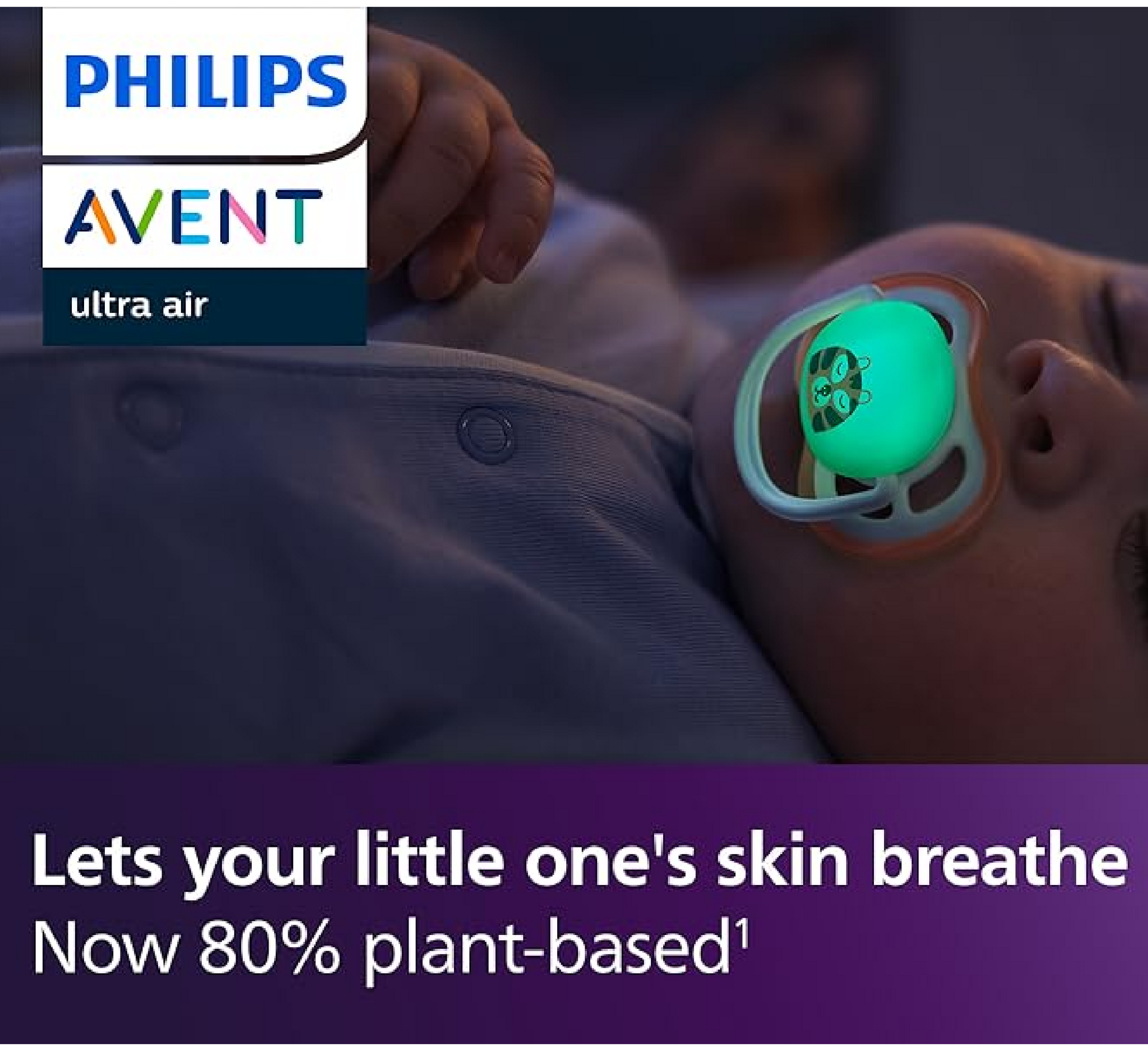 Philips Avent Biberon Rrens Ultra Air Night Time (0-6 Muajsh) *2 парчиња 