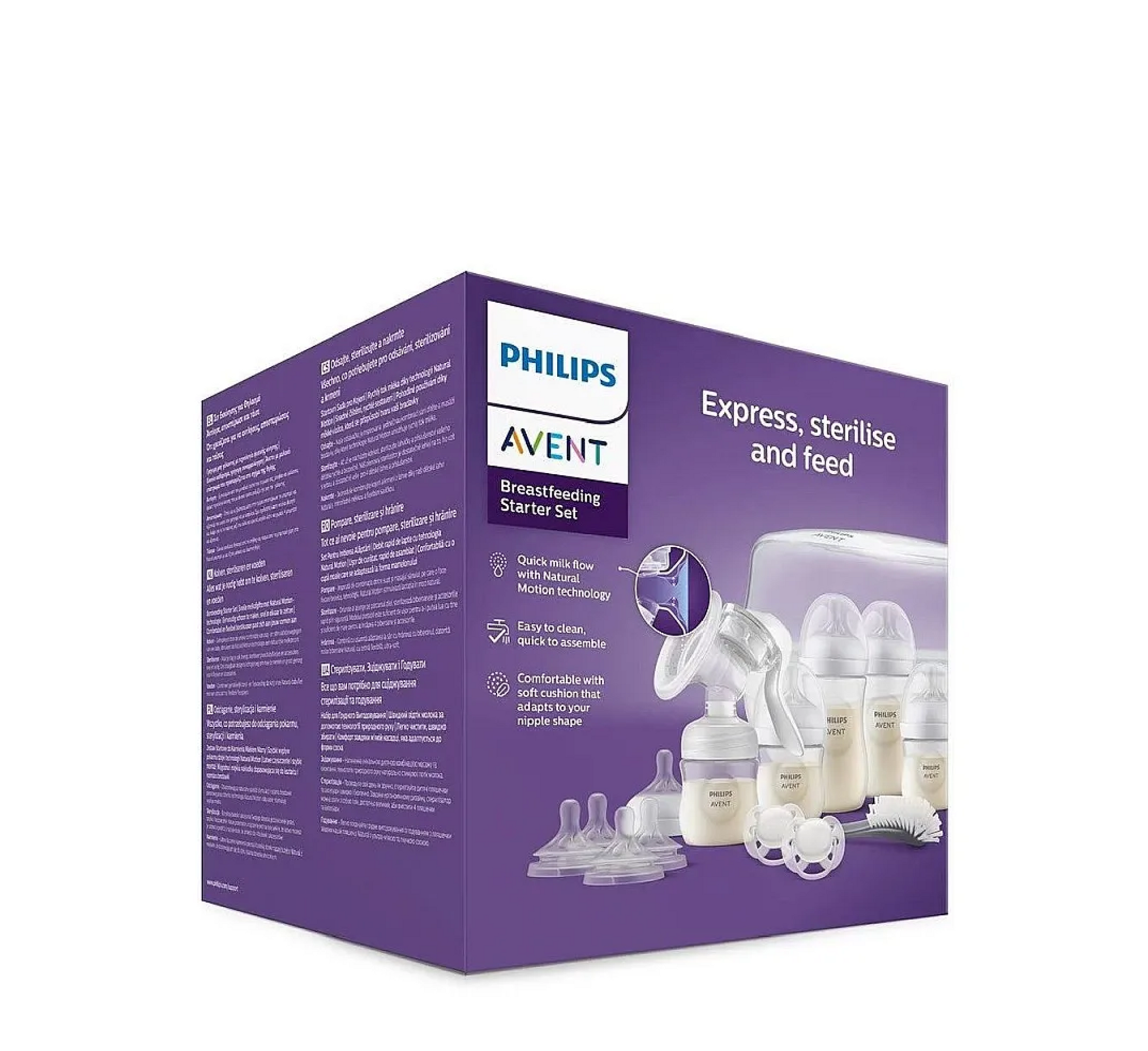 Pompë gjiri manuale Philips Avent SCD430/50, set dhuratash 