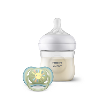 Philips Avent SCD837/10 Natural Response Baby Gift Set (Shishe 125ml + Bib rrens)