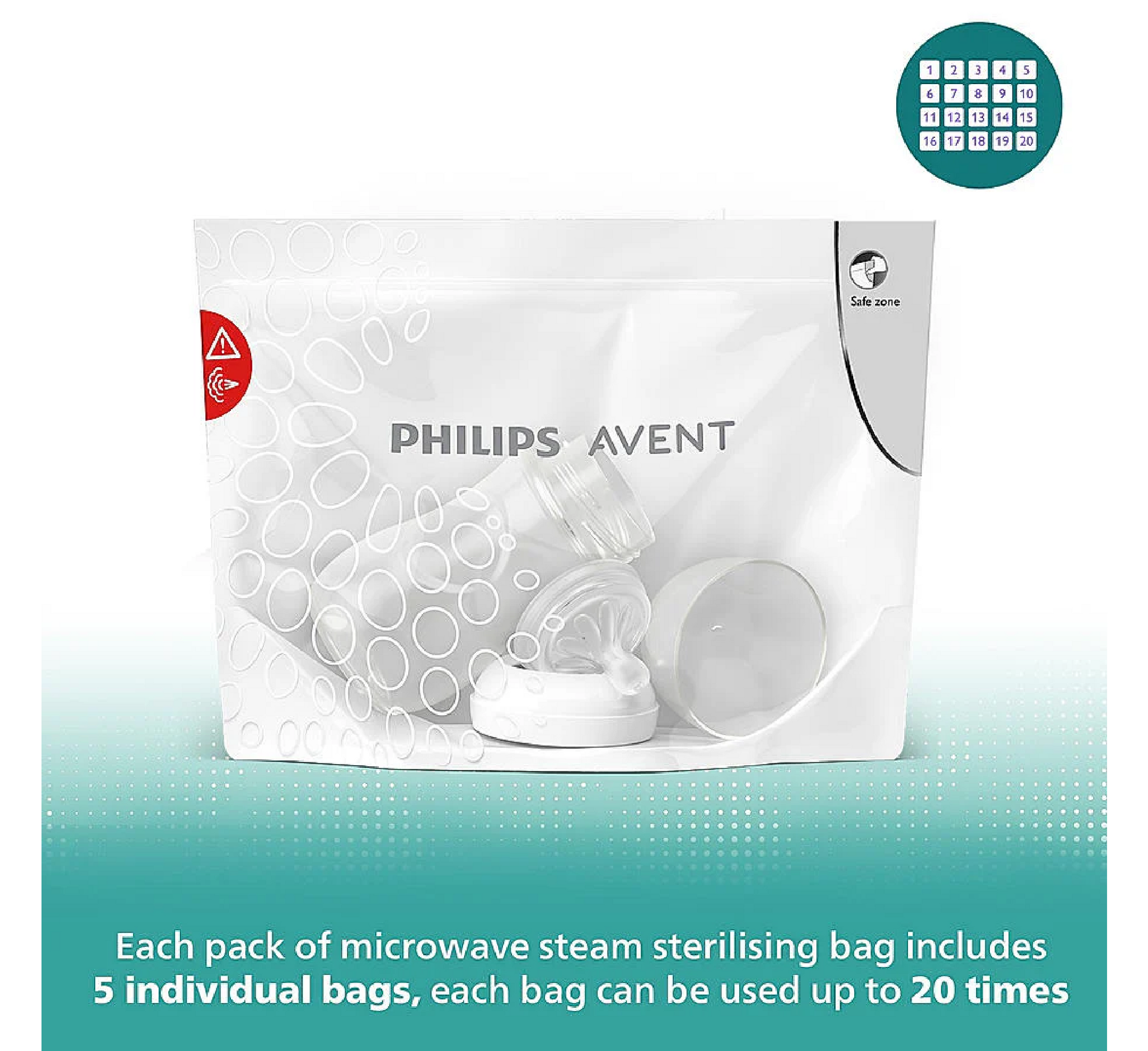 Qese Sterilizuese për Mikrovalë Philips Avent SCF297/05 *5 copë 