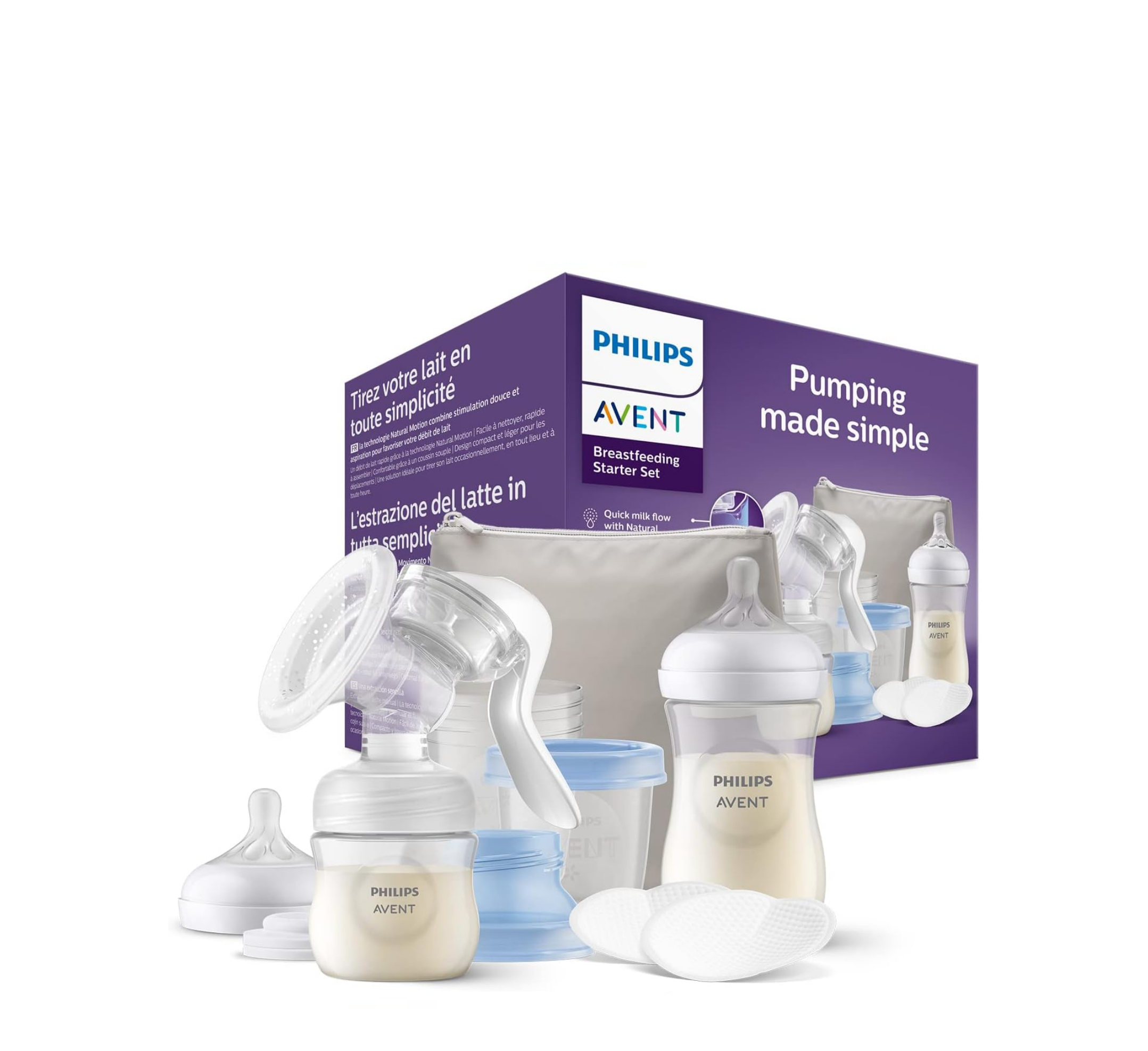 Philips Avent SCF430/16 Manual Breast Pump (Breastfeeding Strater Set)