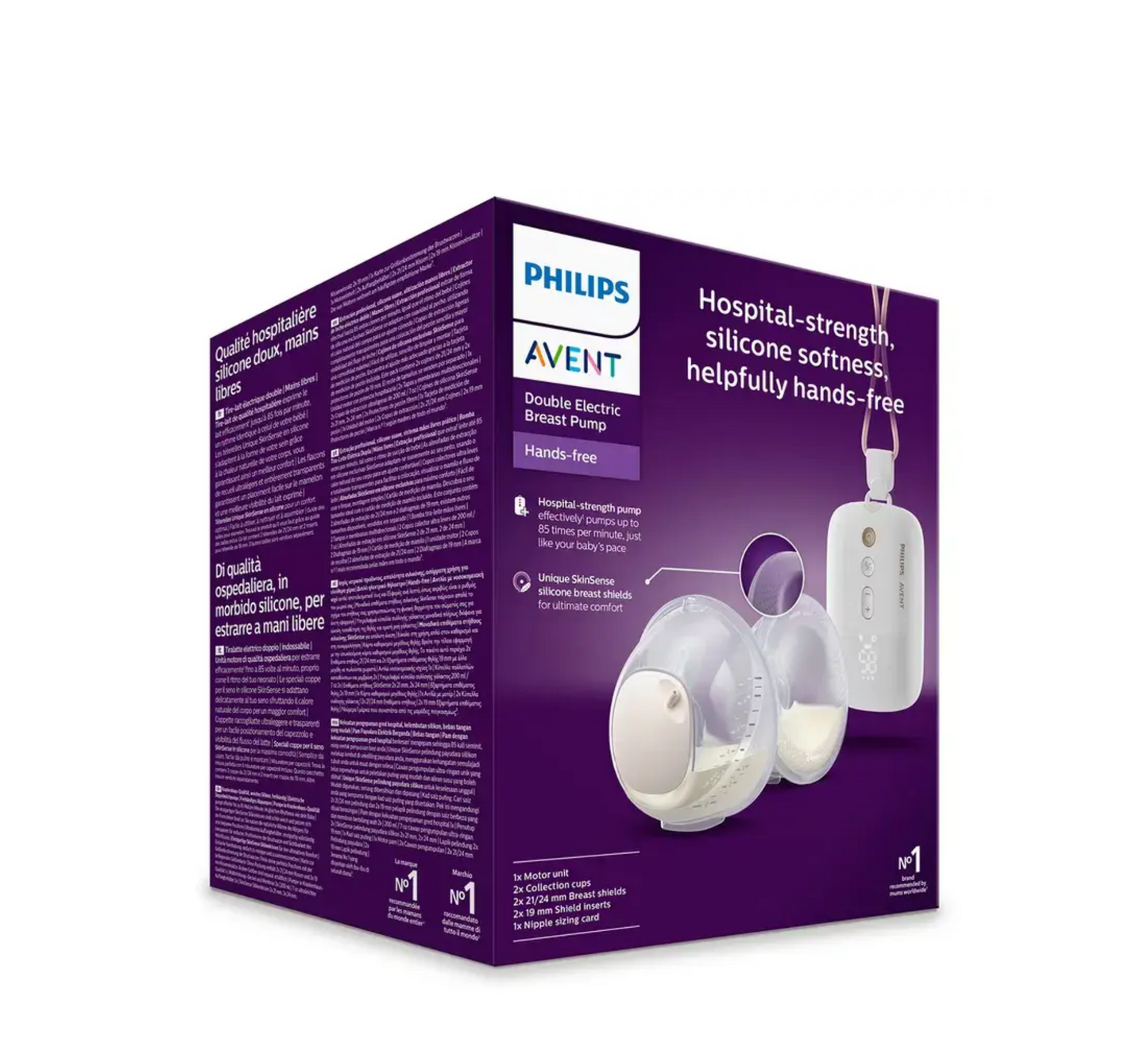 Pompë gjiri elektrike e dyfishtë pa duar Philips Avent SCF532/11 