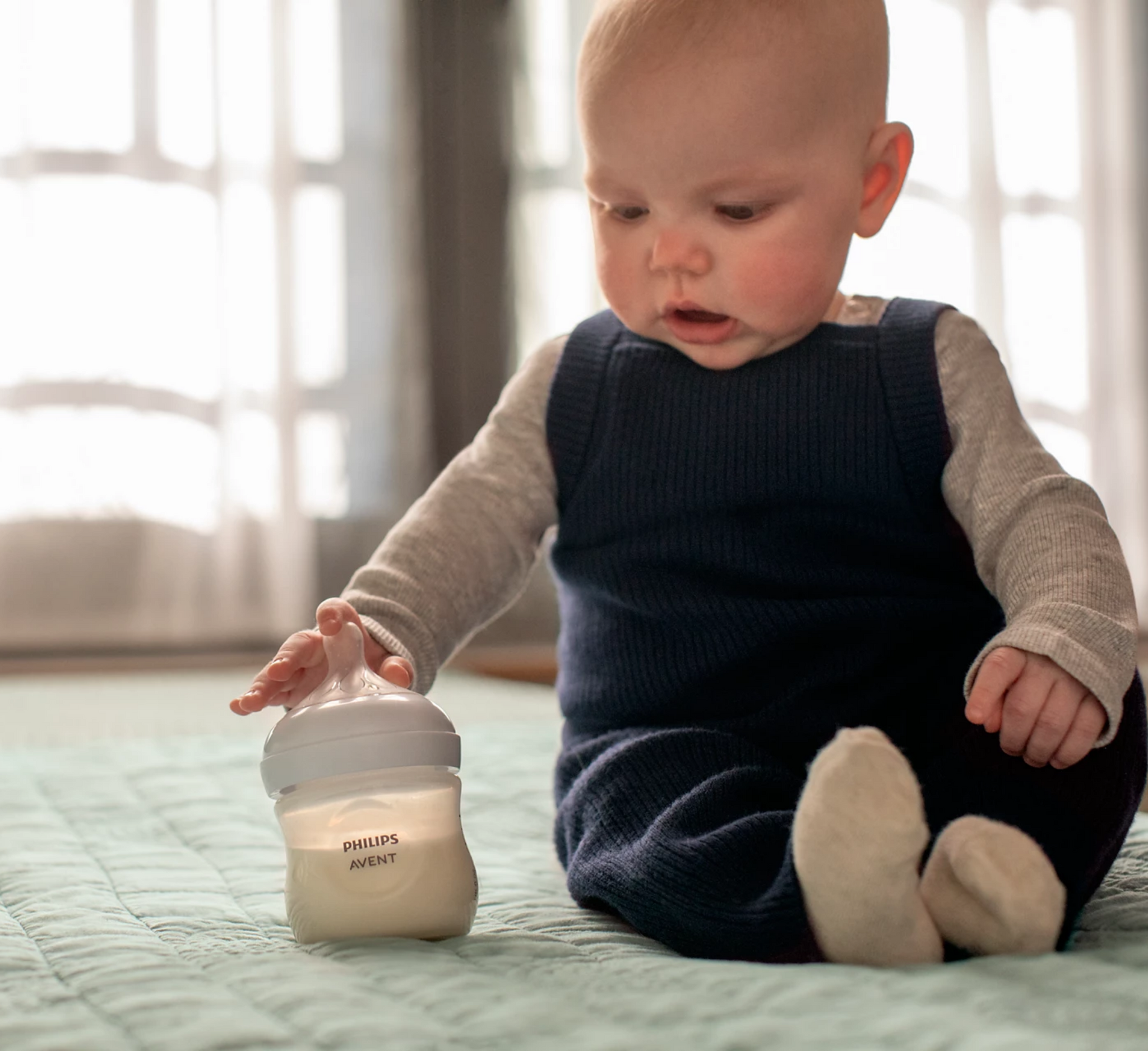 Shishe për foshnje Philips Avent SCY900/02 me reagim natyral 0 muaj+ 125ml (*2 copë)