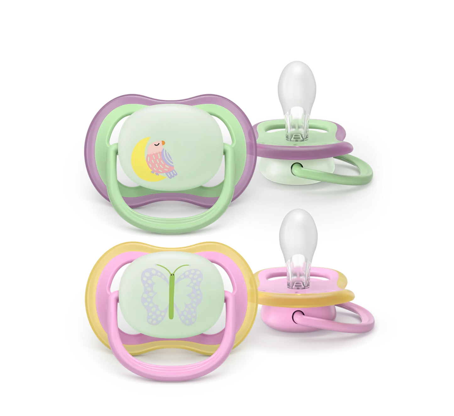 Philips Avent Biberon Rrens Ultra Air Night Time (0-6 Muajsh) *2 парчиња 