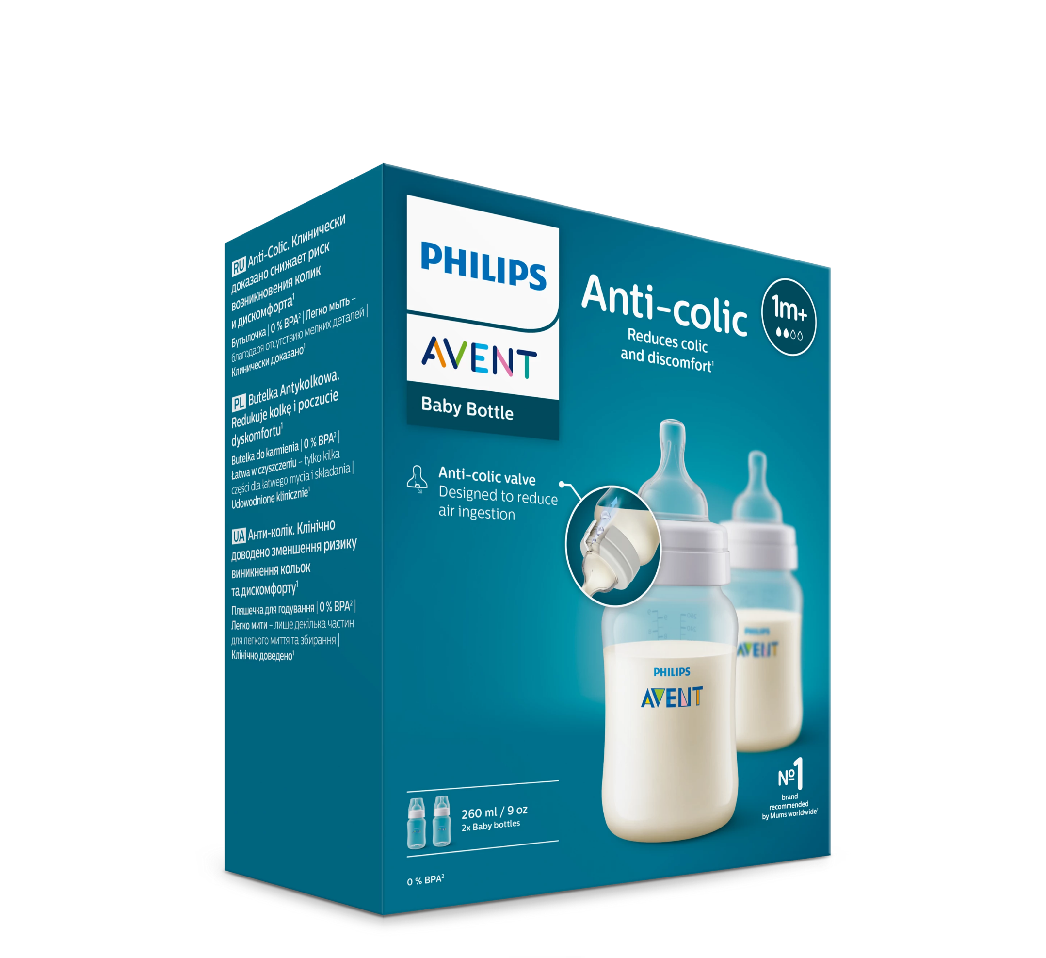 Philips Avent SCY 103/02 Anti-Colic Baby Bottle Set 1m+