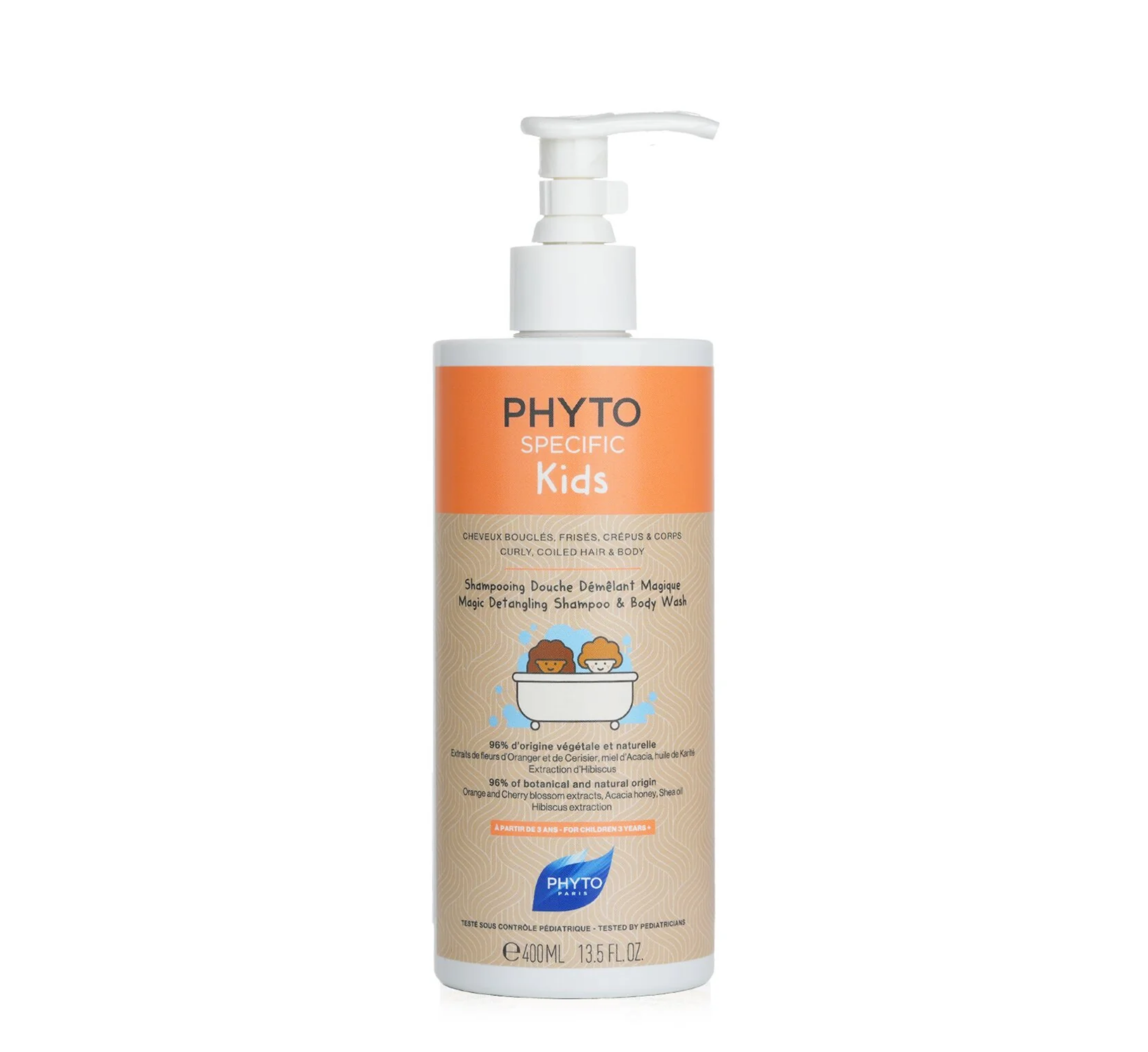 Phyto Specific Kids Magic Detangling Shampoo & Body Wash - Curly, Coiled Hair & Body *400ml