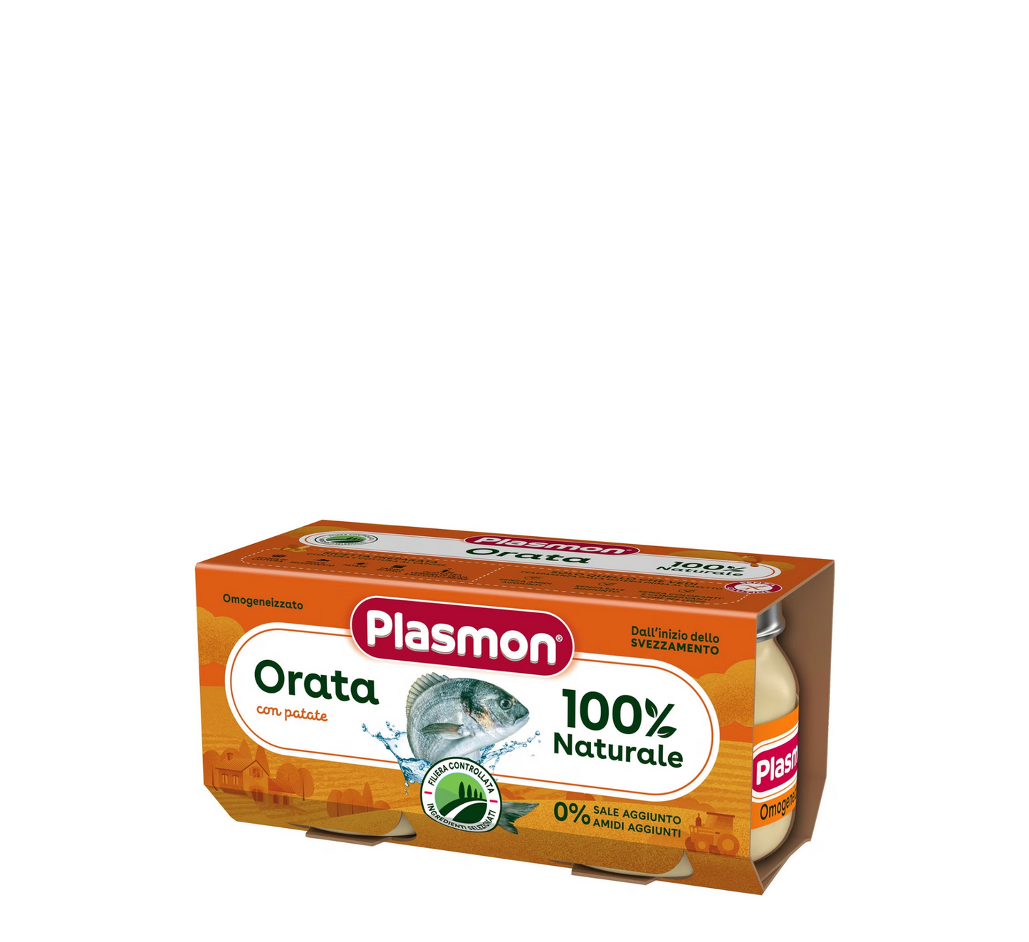 Plasmon - Krap &amp; Patate e pastër Peshku (*2x80gr)