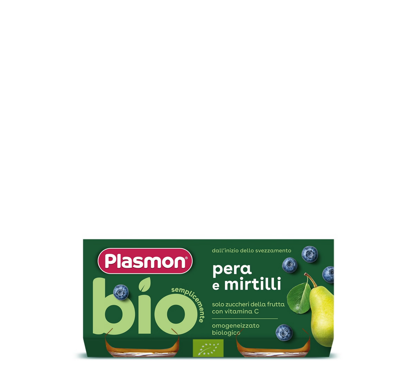 Plasmon Bio Pure Dardhe &amp; Boronice (2*80gr) 6m+