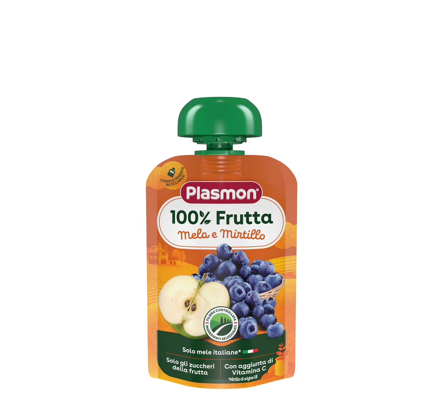Plasmon Pure Frutash (molle & boronica) *100гр