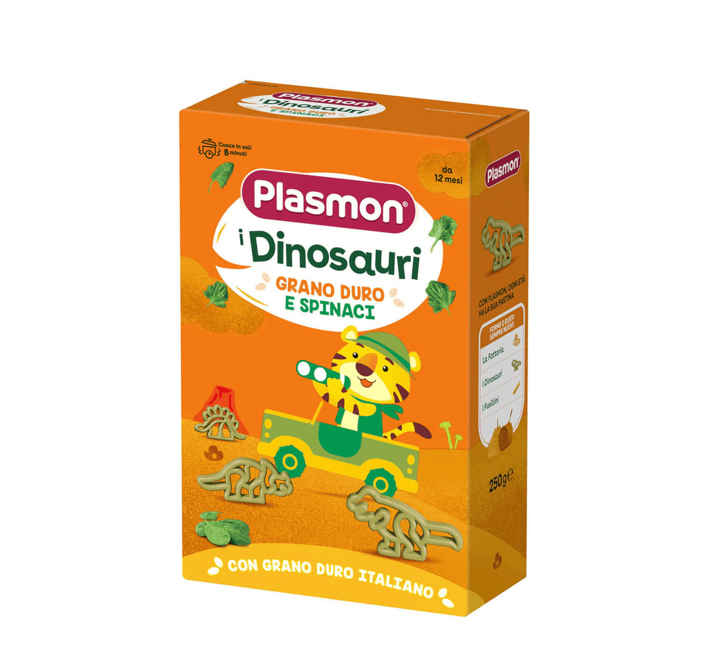 Plasmon dhe Dinosauri Grano Duro e Spinaci 12M+ *250g