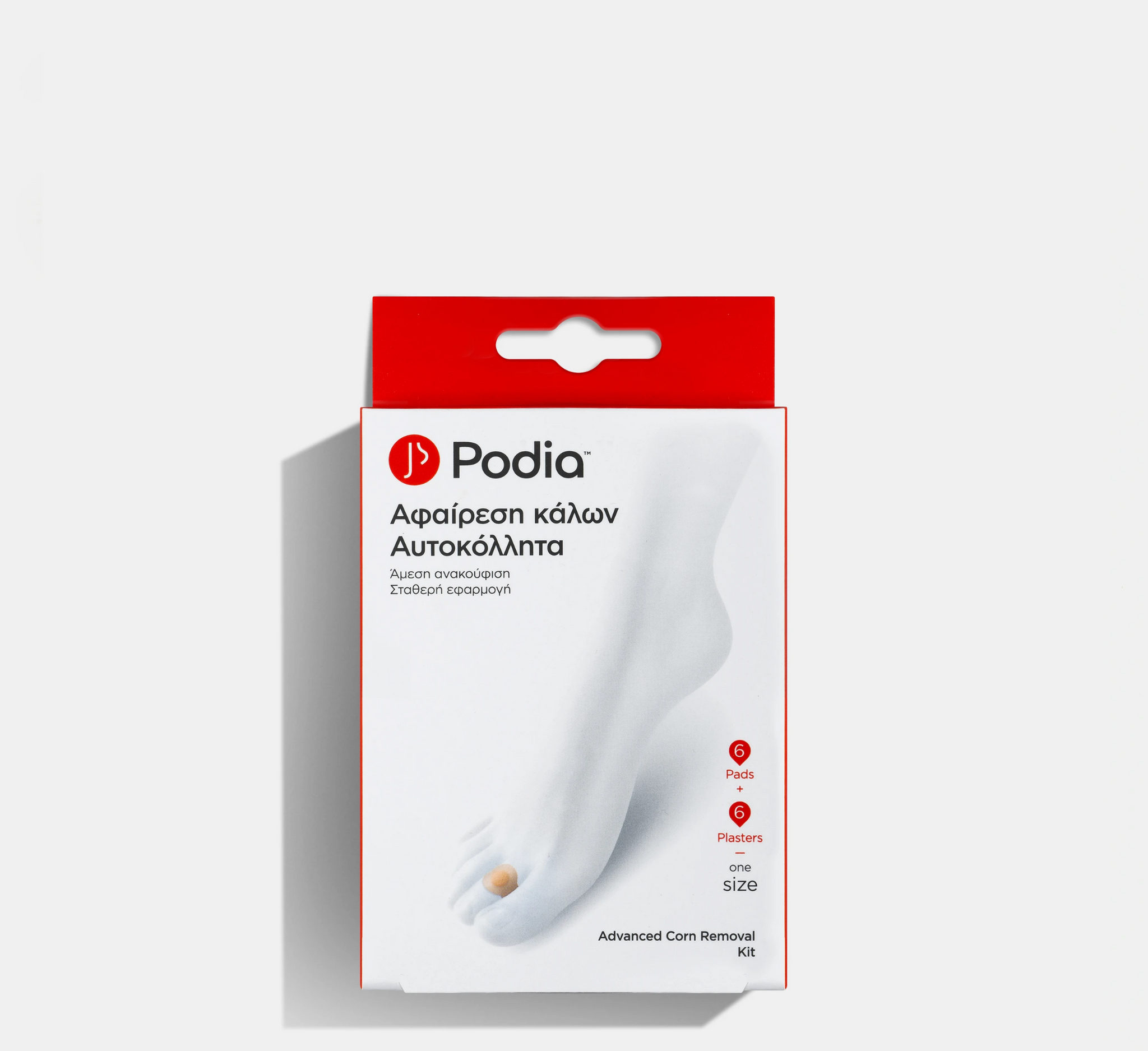 Kit për Heqjen e Misrit të Avancuar Podia (*6 Disqe Vetëngjitëse dhe*6 Fasha Vetëngjitëse)