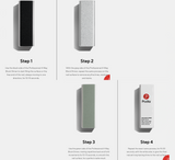 Shkëlqyes me bllok buferi për thonjtë Podia Professional 4-Way