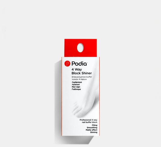 Podia Professional 4-Way Nail Buffer Block Shiner