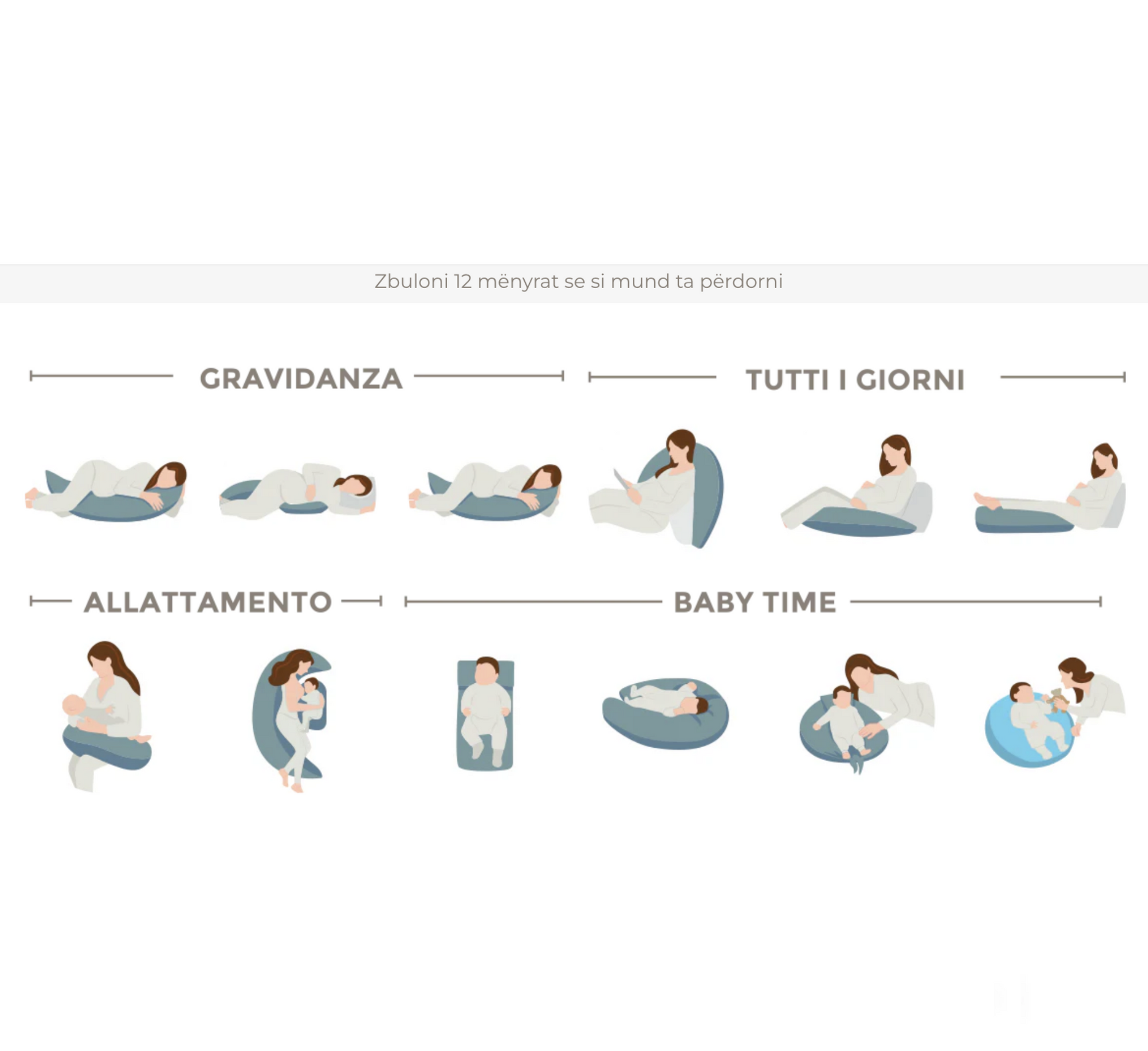 Jastëk për shtatzëni Nuvita Memory 3D Dream Wizard 7200