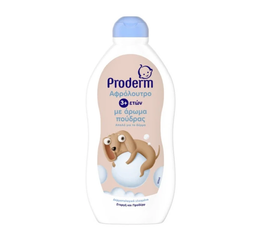 Proderm Kids Bubble Bath with Powder Scent 3+ Years *500ml