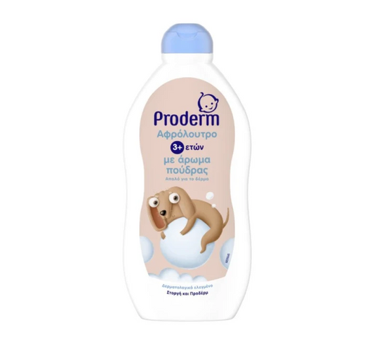 Proderm Kids Bubble Bath with Powder Scent 3+ Years *500ml