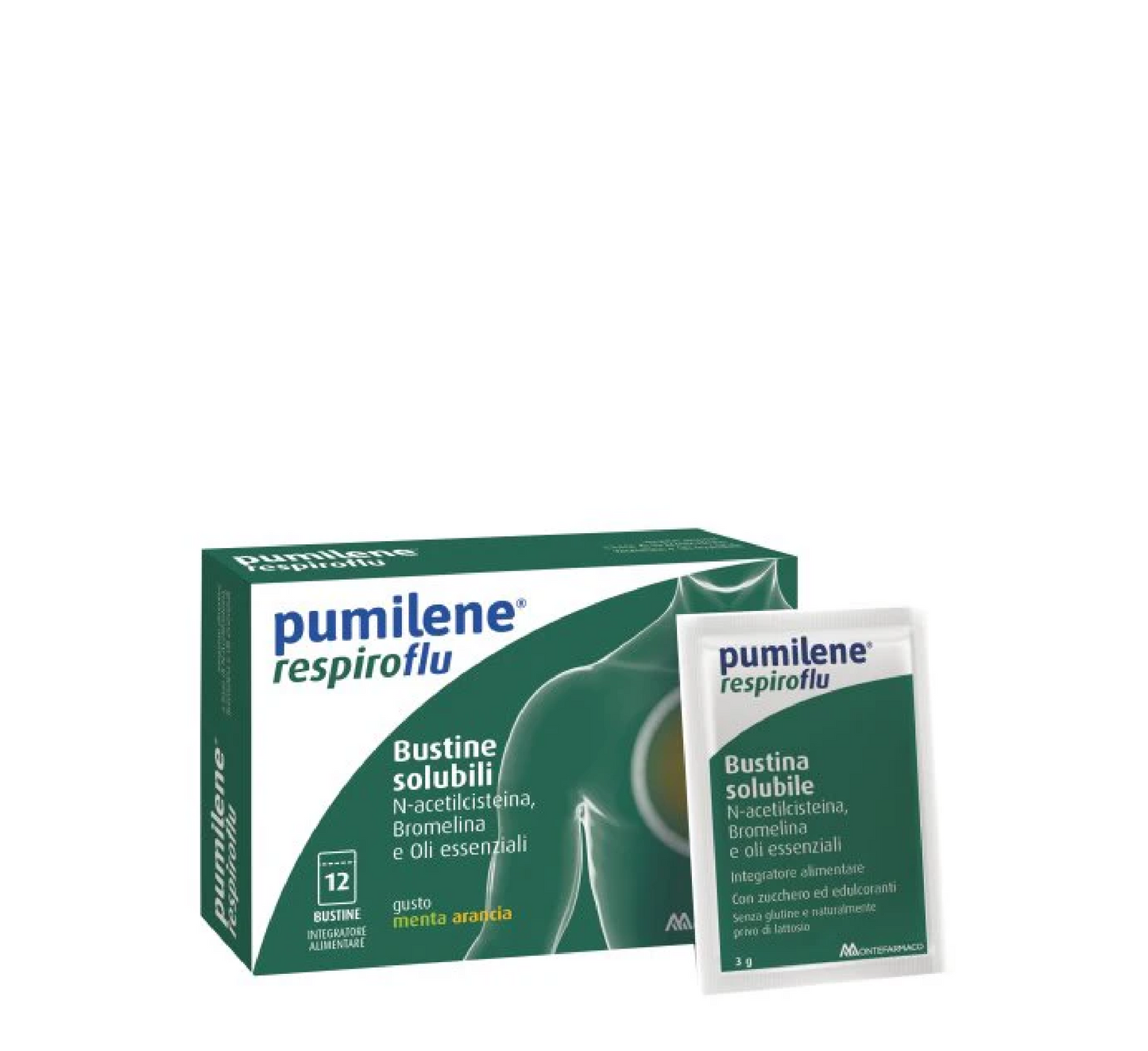 Pumilene Respiroflu *12 Bustina
