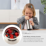 Pure stainless steel insulated storage box, 300 ml