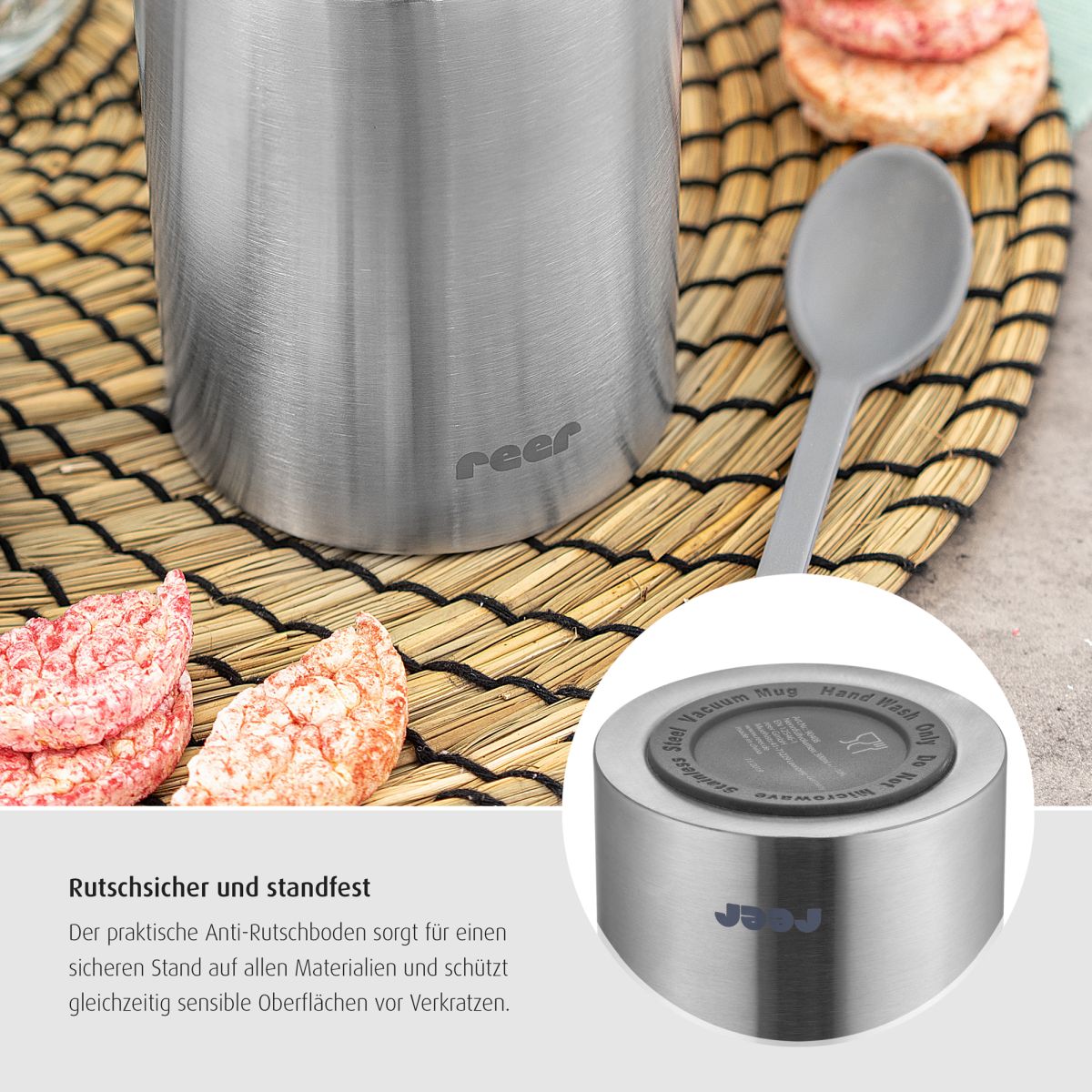 Pure stainless steel insulated storage box, 300 ml