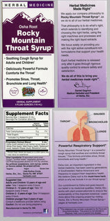 ROCKY Mountain Throat Syrup 4 oz_Trace Herbals